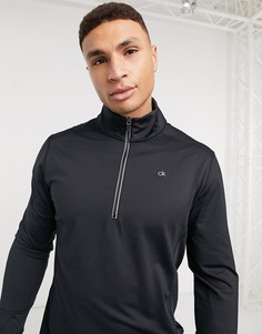 Серебристо-черный свитшот на молнии и с технической подкладкой Calvin Klein Golf Galaxy