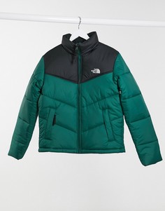 Зеленая дутая куртка The North Face Saikuru-Зеленый