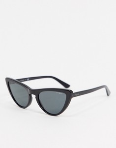 Черные солнцезащитные очки «кошачий глаз» Vogue 0VO5211BM-Черный
