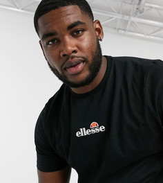 Черная футболка с логотипом на груди ellesse PLUS Cent-Черный