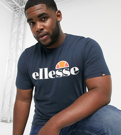Темно-синяя футболка с логотипом ellesse PLUS Prado-Темно-синий