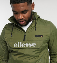 Зеленая куртка без застежки со светоотражающим логотипом ellesse PLUS Ion-Зеленый
