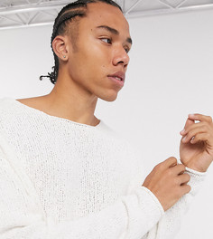 Светлый фактурный oversized-джемпер ASOS DESIGN Tall-Белый