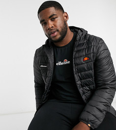 Черная дутая куртка ellesse PLUS-Черный