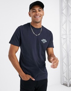 Футболка с логотипом на груди Lee-Темно-синий