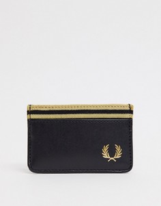 Черный кошелек для карт с отделкой Fred Perry