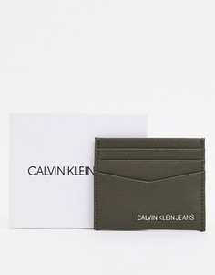 Кошелек для карт цвета хаки Calvin Klein Jeans-Зеленый