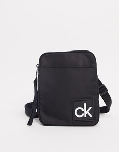 Черная сумка для авиапутешествий с логотипом Calvin Klein-Черный