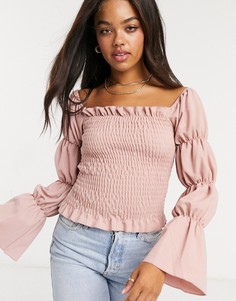 Розово-лиловый топ New Look-Розовый