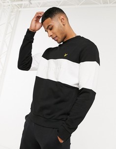 Черный свитшот с логотипом Lyle & Scott