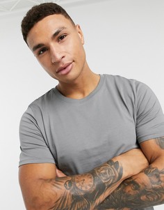 Серая футболка из органического хлопка Jack & Jones Essentials-Серый