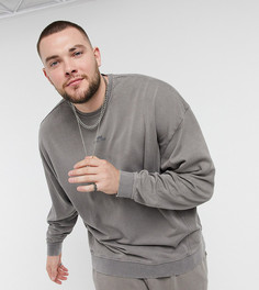 Темно-серый свитшот в стиле oversized с логотипом Puma Plus эксклюзивно для ASOS