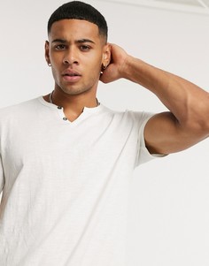 Белая футболка хенли Jack & Jones Essentials-Белый