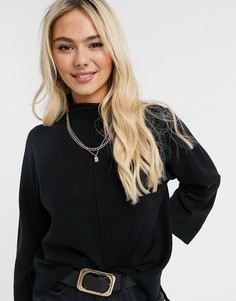 Джемпер с высоким воротом French Connection Ebba Vahri-Черный