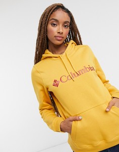 Худи горчичного цвета с логотипом Columbia CSC-Желтый