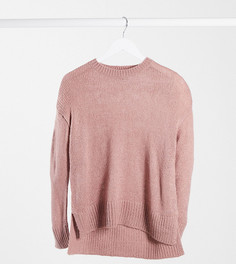 Розовый джемпер с круглым вырезом New Look Petite