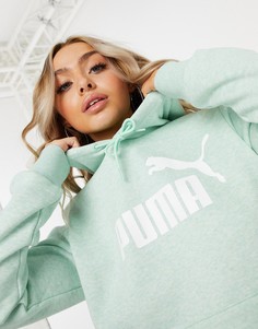 Худи мятно-зеленого цвета с логотипом Puma-Зеленый