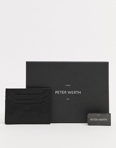 Кредитница с зажимом для банкнот Peter Werth-Черный