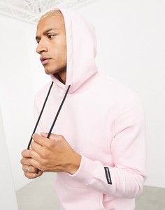 Худи розового цвета Bershka-Розовый