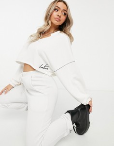 Кремовый укороченный свитшот The Couture Club