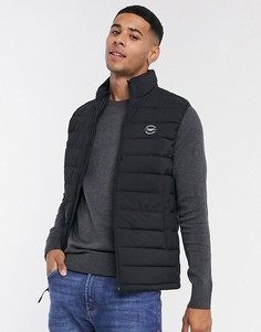 Черный дутый жилет Abercrombie & Fitch