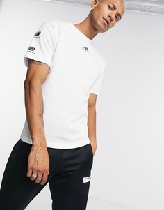 Белая футболка с логотипом New Balance-Белый