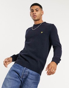 Темно-синий джемпер с добавлением овечьей шерсти Lyle & Scott