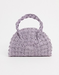 Сумка лавандового цвета с короткими ручками Topshop-Фиолетовый