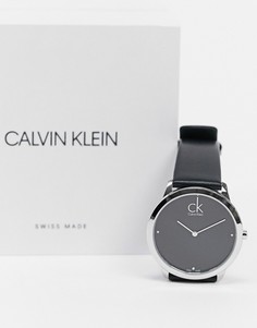 Часы с черным ремешком Calvin Klein-Черный