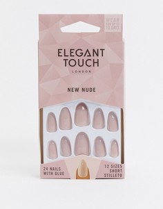 Нюдовые накладные ногти Elegant Touch-Розовый