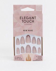 Нюдовые накладные ногти Elegant Touch-Розовый