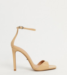 Розовые босоножки из 2-х частей для широкой стопы Topshop-Розовый