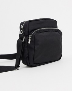 Черная сумка через плечо Weekday-Черный