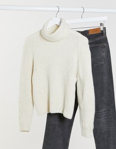 Водолазка кремового цвета Topshop-Светло-коричневый