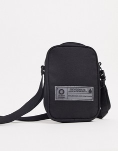 Черная сумка для полетов через плечо с логотипом ASOS DESIGN-Черный