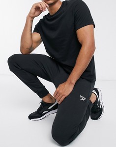 Черные джоггеры с логотипом Reebok Classics-Черный