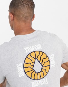 Серая футболка Volcom-Серый