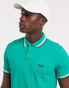 Футболка-поло BOSS Athleisure-Зеленый
