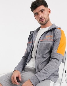 Худи на молнии BOSS Athleisure-Темно-синий