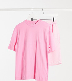 Розовая футболка COLLUSION Unisex-Розовый