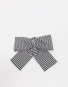 Резинка для волос в монохромную полоску ASOS DESIGN-Мульти