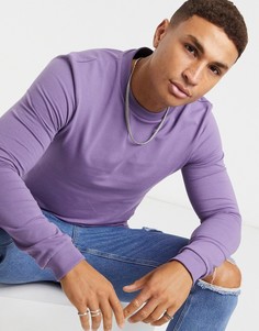 Фиолетовый обтягивающий свитшот ASOS DESIGN