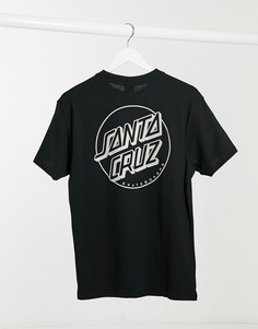 Черная футболка с полосками Santa Cruz-Черный
