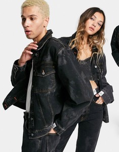 Куртка в стиле унисекс с принтом тай-дай ASOS DESIGN-Мульти