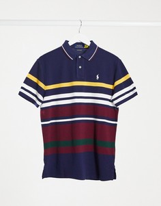 Поло в полоску с логотипом Polo Ralph Lauren-Мульти