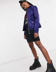Синий пуховик Love Moschino