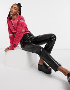 Розовый свитшот с принтом Love Moschino