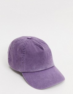 Лавандовая выбеленная бейсболка ASOS DESIGN-Фиолетовый