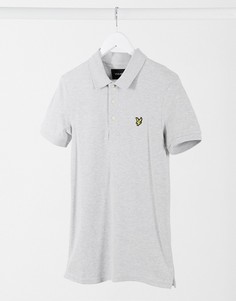 Поло серого цвета узкого кроя Lyle & Scott-Серый