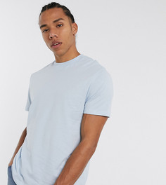 Голубая свободная футболка из органических материалов ASOS DESIGN Tall-Синий